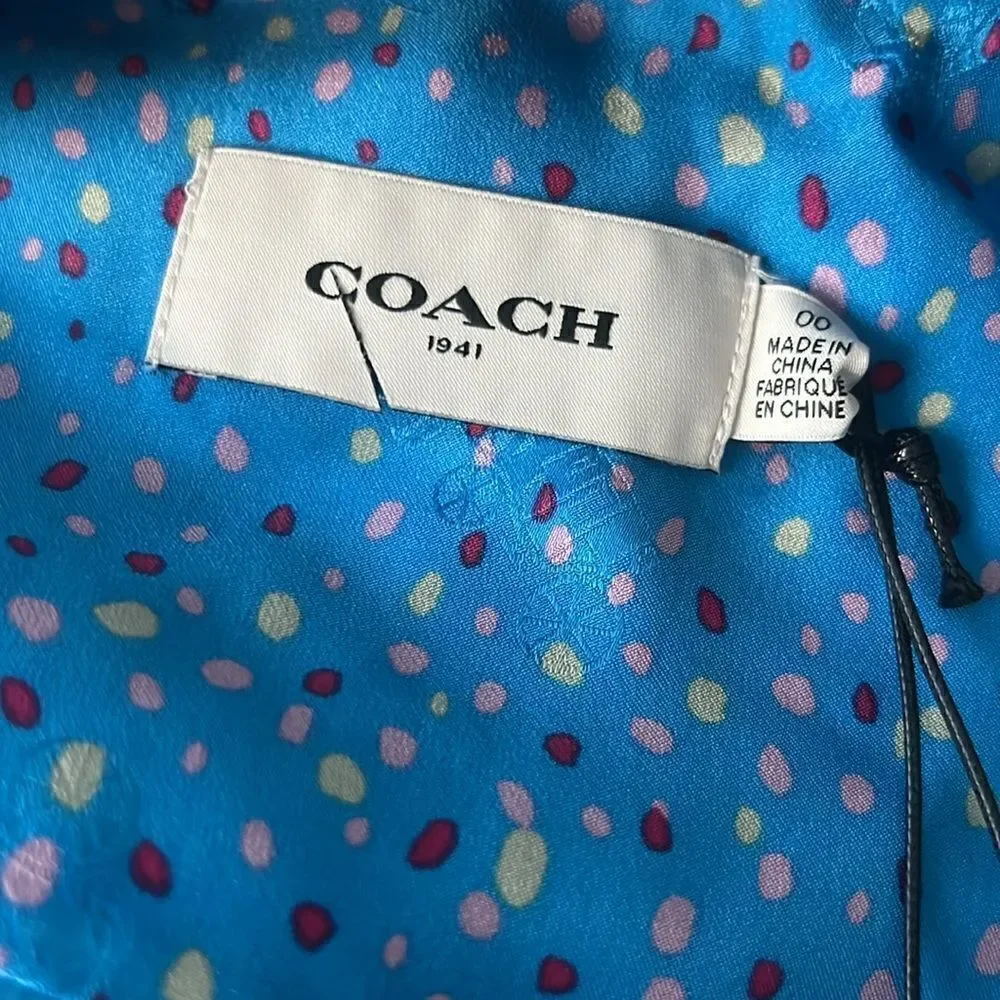 Coach • Dot Sleeveless Dress With Belt